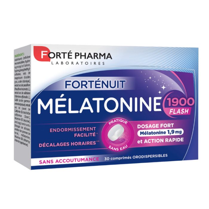 forte-pharma-forte-pharma-forte-nuit-melatonine-1900-flash-30-comprimes-sommeil-et-detente.jpg FORTE PHARMA FORTE NUIT MELATONINE 1900 FLASH 30 COMPRIMES – Image 1