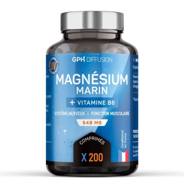 gph-diffusion-gph-magnesium-marin-vitamine-b6-200-gelules-vitamines-et-formes.jpg GPH MAGNESIUM MARIN + VITAMINE B6 200 GELULES – Image 1