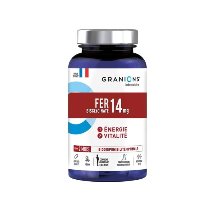 granions-granions-fer-bisglycinate-14-mg-60-gelules-vitamines-et-formes.jpg GRANIONS FER BISGLYCINATE 14 MG 60 GELULES – Image 1