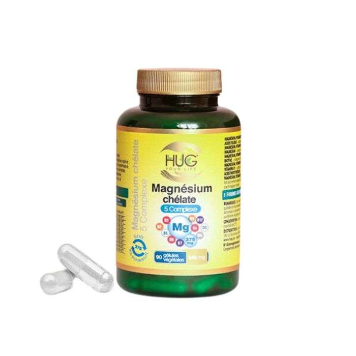 hug-hug-magnesium-chelate-5-complexe-90-gelules-848-g-bien-etre-equilibre-emotionnel.jpg HUG MAGNESIUM CHELATE 5 COMPLEXE 90 GELULES 848 G – Image 1