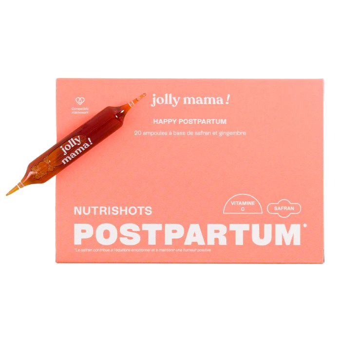 jolly-mama-jolly-mama-happy-postpartum-20-ampoules-nutishots-postpartum-complements-alimentaires.jpg JOLLY MAMA HAPPY POSTPARTUM 20 AMPOULES NUTISHOTS POSTPARTUM – Image 1