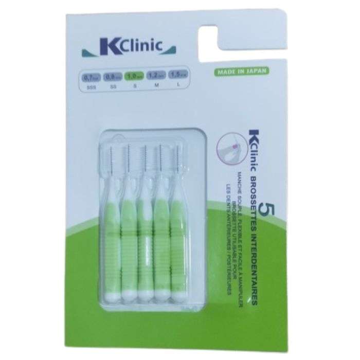 kin-kin-kclinic-brossettes-interdentaires-vert-10-mm-5-unites-brossettes-interdentaires-et-accessoires.jpg KIN KCLINIC BROSSETTES INTERDENTAIRES VERT 1.0 MM 5 UNITES – Image 1