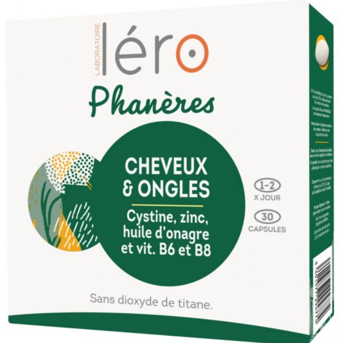 lero-phaneres-cheveux-et-ongles-30-capsules.jpg LERO PHANERES CHEVEUX ET ONGLES 30 CAPSULES – Image 1