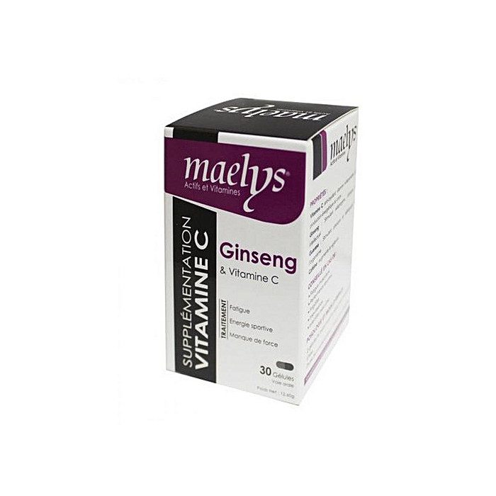 maelys-maelys-ginseng-et-vitamine-c-30-gelules-complements-alimentaires.jpg Maelys Ginseng et vitamine C 30 gélules – Image 1
