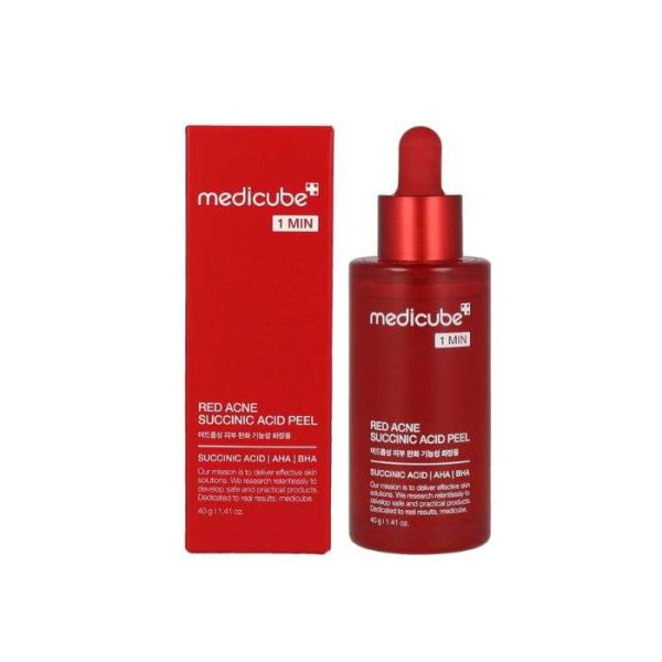 MEDICUBE 1 MIN RED ACNE SUCCINIC ACID PEEL 40 G