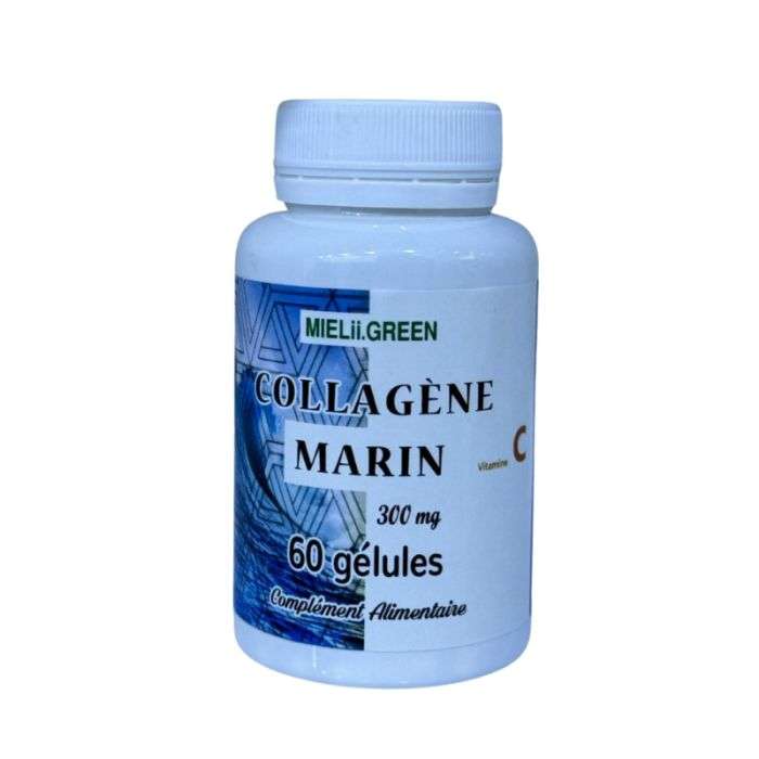 mieliigreen-mielii-green-collagene-marin-vitamine-c-300-mg-60-gelules-vitamine-et-forme.jpg MIELII GREEN COLLAGENE MARIN VITAMINE C 300 MG 60 GELULES – Image 1