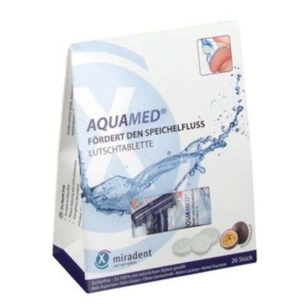 MIRADENT AQUAMED ANTI BOUCHE SECHE 26PASTILES