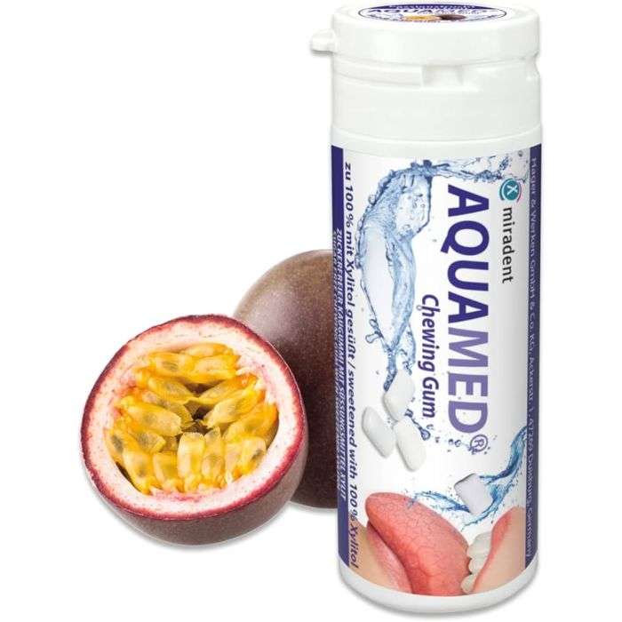miradent-miradent-aquamed-chewing-gum-fruit-de-passion-haleine-fraiche.jpg MIRADENT AQUAMED CHEWING GUM FRUIT DE PASSION – Image 1