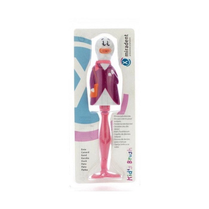 miradent-miradent-kids-brush-canard-bad-enfant-rose-brosses-a-dents-enfants.jpg Miradent kid's brush canard (BAD enfant ROSE) – Image 1
