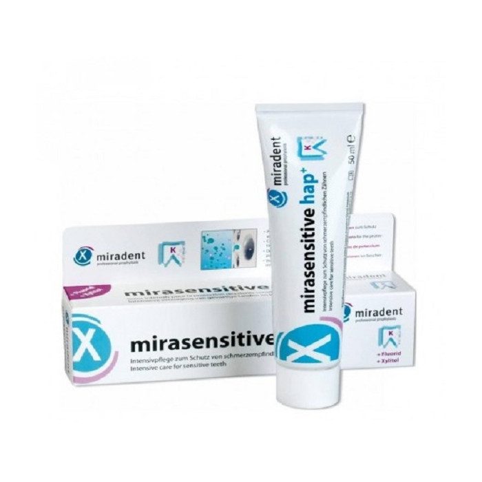 miradent-miradent-mirasensitive-hap-dentifrice-50-ml-dentifrices-gencives-sensibles.jpg MIRADENT MIRASENSITIVE HAP+ DENTIFRICE 50 ML – Image 1
