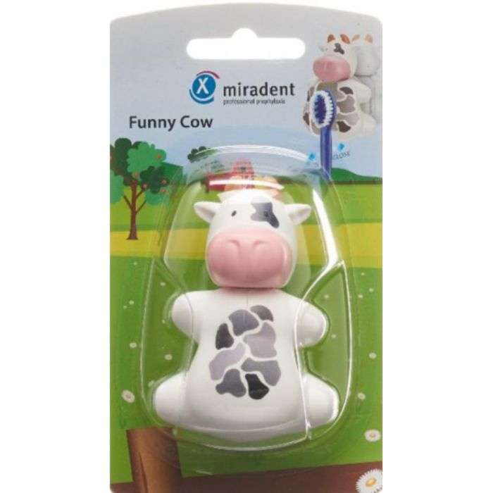 miradent-miradent-porte-brosse-a-dent-funny-cow-brosses-a-dents-enfants.jpg MIRADENT porte Brosse a dent funny cow – Image 1