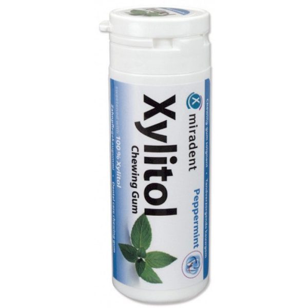 MIRADENT XYLITOL CHEWING GUM MENTHE POIVREE 30 PIECES
