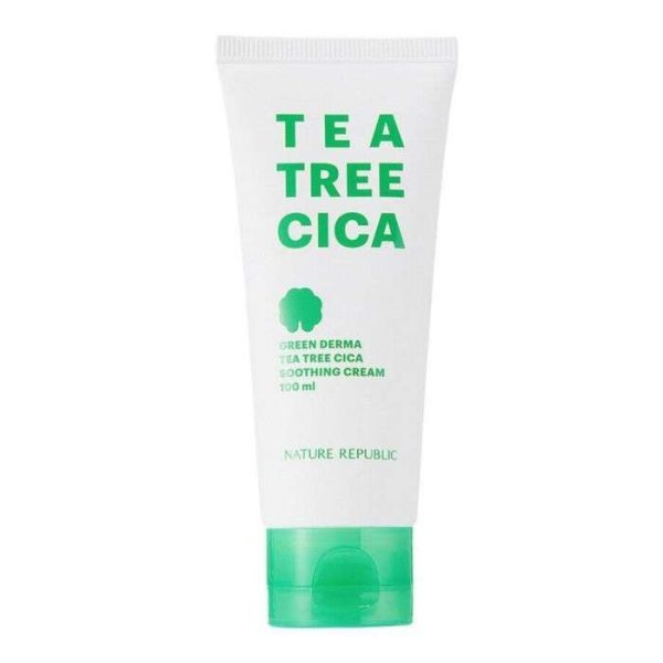 NATURE REPUBLIC GREEN DERMA TEA TREE CICA SOOTHING CREAM 100 ML