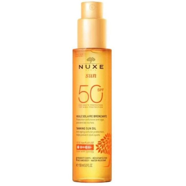 NUXE SUN HUILE SOLAIRE BRONZANTE 150 ML SPF 50 +