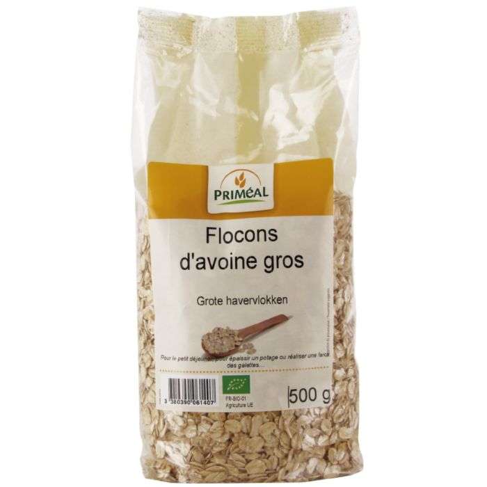 primeal-primeal-flocons-davoine-gros-500-g-produits-alimentaires-bio.jpg PRIMEAL FLOCONS D'AVOINE GROS 500 G – Image 1