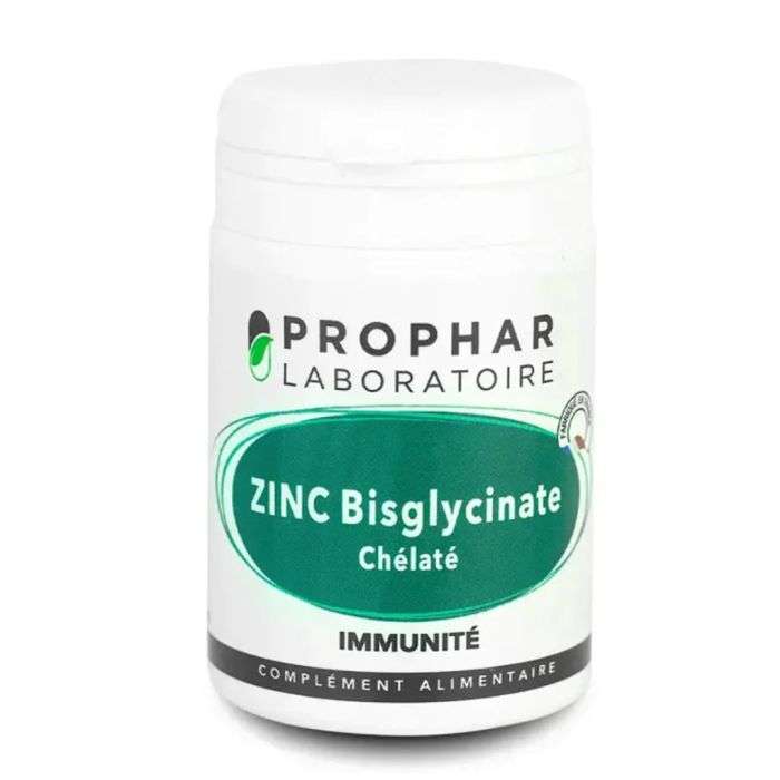 prophar-prophar-zinc-bisglycinate-chelate-50-gelules-vitamine-et-forme.jpg PROPHAR ZINC BISGLYCINATE CHELATE 50 GELULES – Image 1