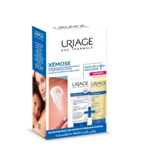 URIAGE OFFRE XEMOSE BAUME OLEO APAISANT ANTI GRATTAGE 200 ML + XEMOSE HUILE LAVANTE 200ML OFFERT