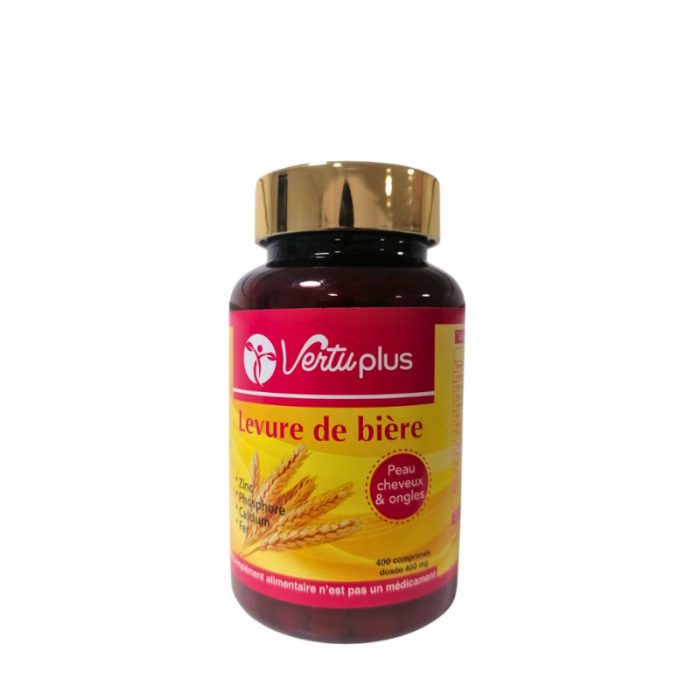 vertuplus-vertuplus-levure-de-biere-peau-cheveux-et-ongles-400-comprimes-complements-cheveux-et-ongles.jpg VERTUPLUS LEVURE DE BIERE PEAU CHEVEUX ET ONGLES 400 COMPRIMES – Image 1