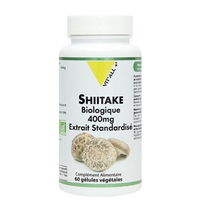 vitall-vitall-shiitake-biologique-400-mg-60-gelules-defenses-immunitaires.jpg VITALL + SHIITAKE BIOLOGIQUE 400 MG 60 GELULES – Image 1